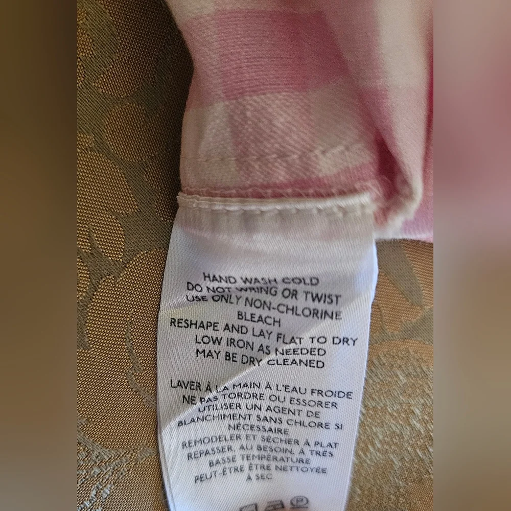 NWOT Free People Pink/White Gingham Bustiet Strapless Top - Picture 6 of 16